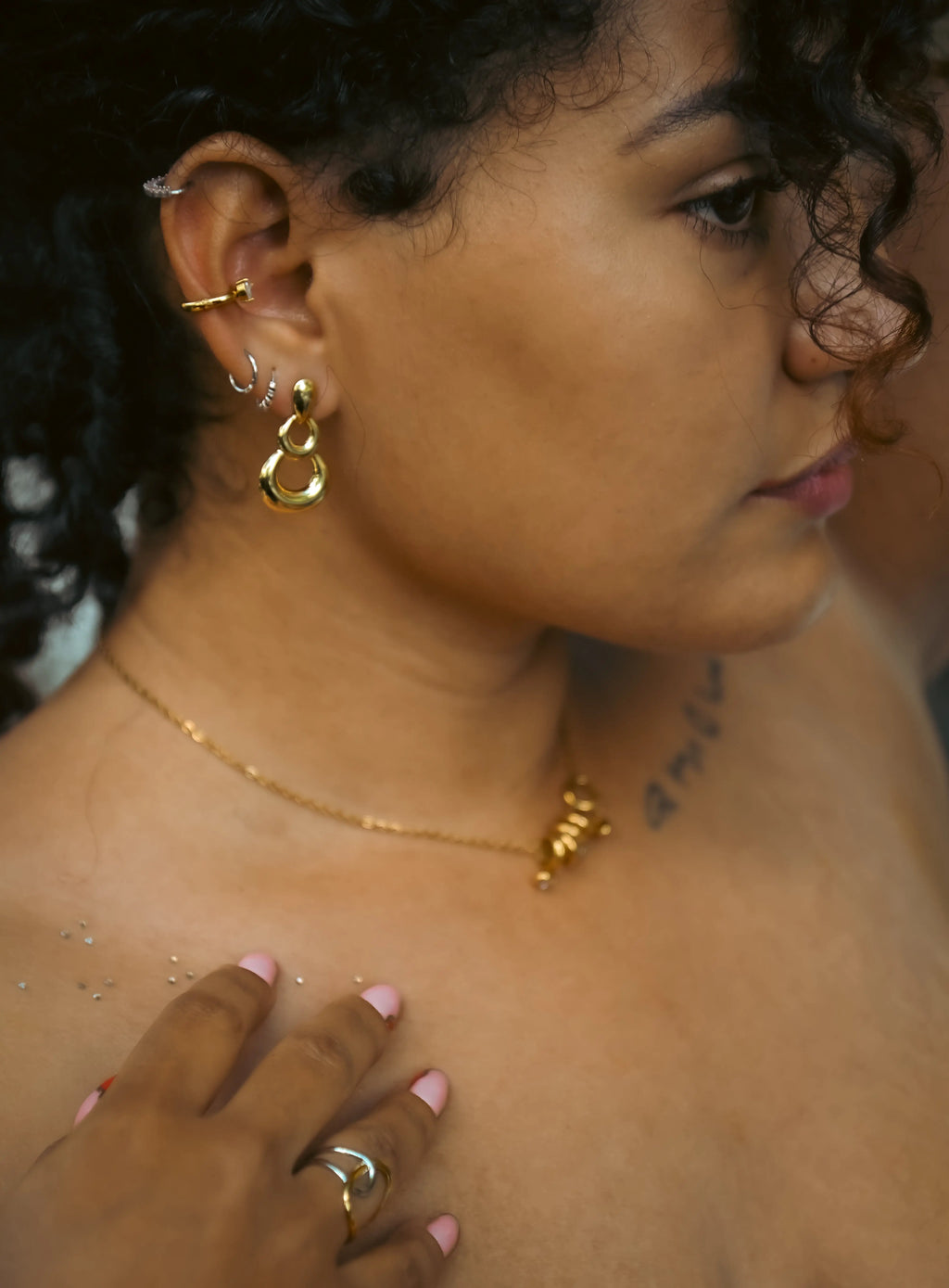 Earcuff GOLDI – Argenté Elaya Rituals