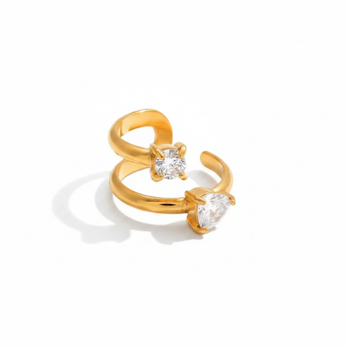 Earcuff simple - Fond blanc pur